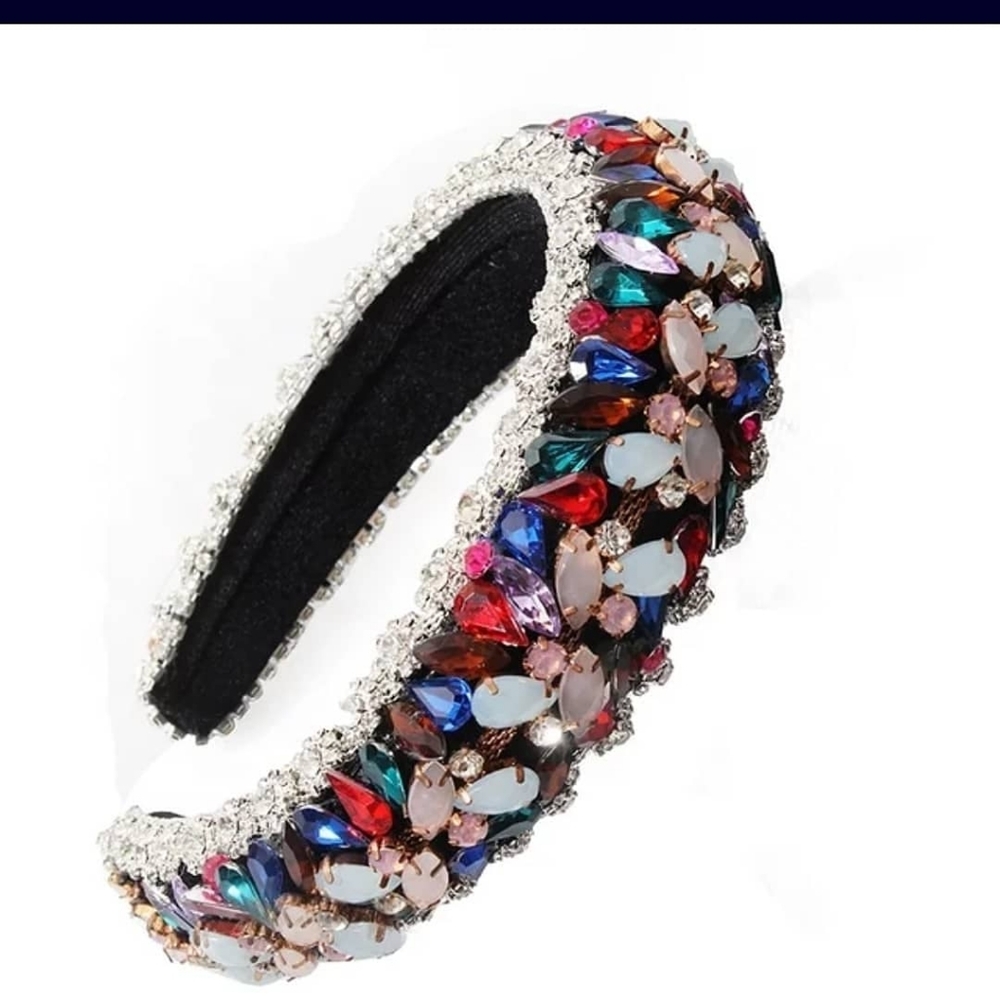 Multicolor Pearl beads headband